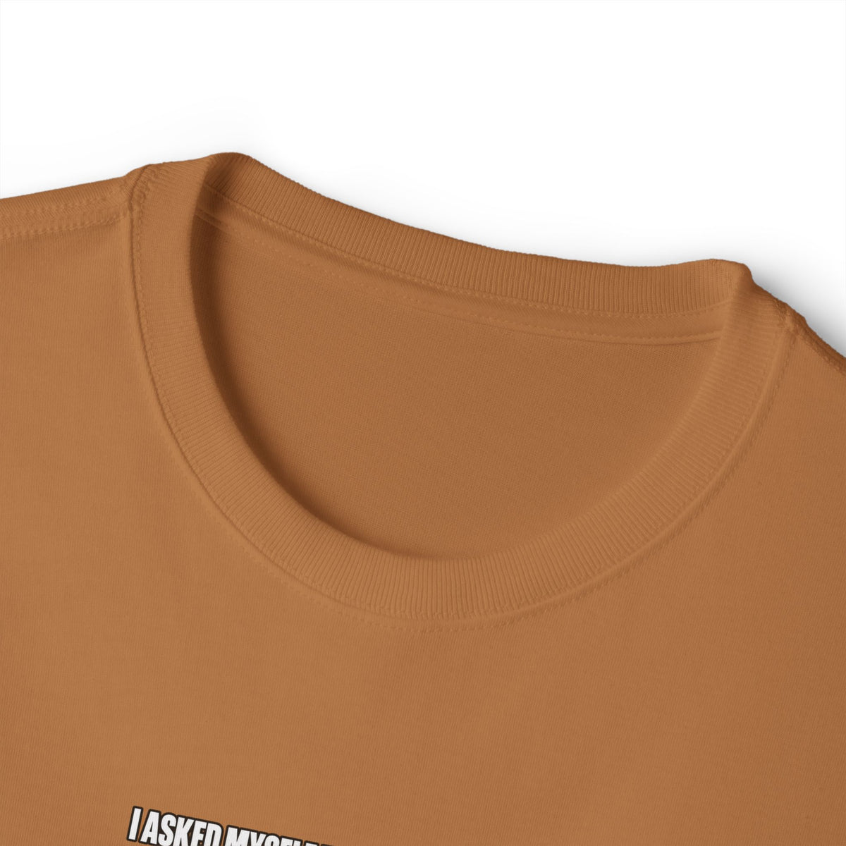 Boxy Tee — "I Asked Myself If I Was The Problem" Minimal Graphic T‑Shirt