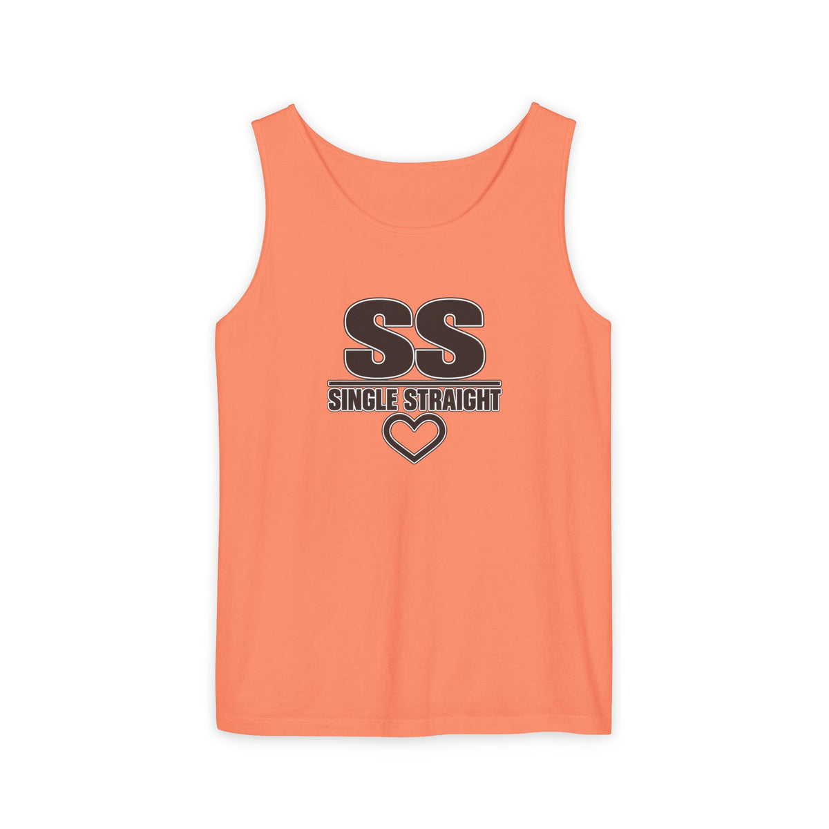 Single Straight Tank Top — 'SS' Graphic Casual Muscle Tee
