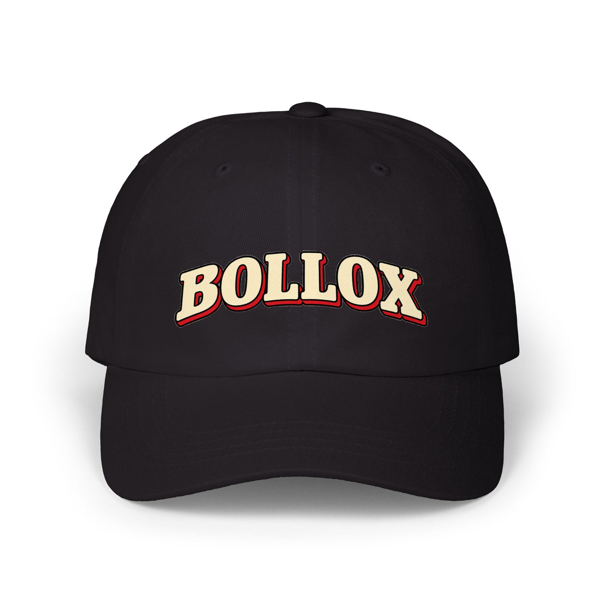 Bollox Dad Cap – Retro Embroidered Script Baseball Hat