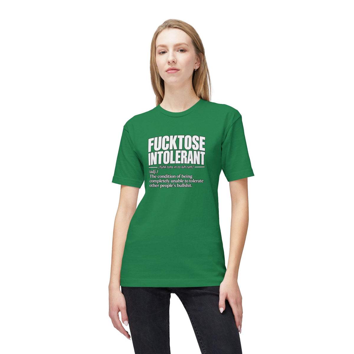 Fucktose Intolerant T-Shirt — Funny Medical Definition Tee for bullshit Awareness