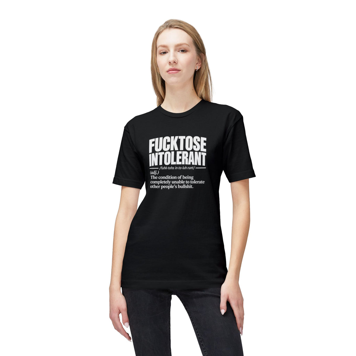 Fucktose Intolerant T-Shirt — Funny Medical Definition Tee for bullshit Awareness