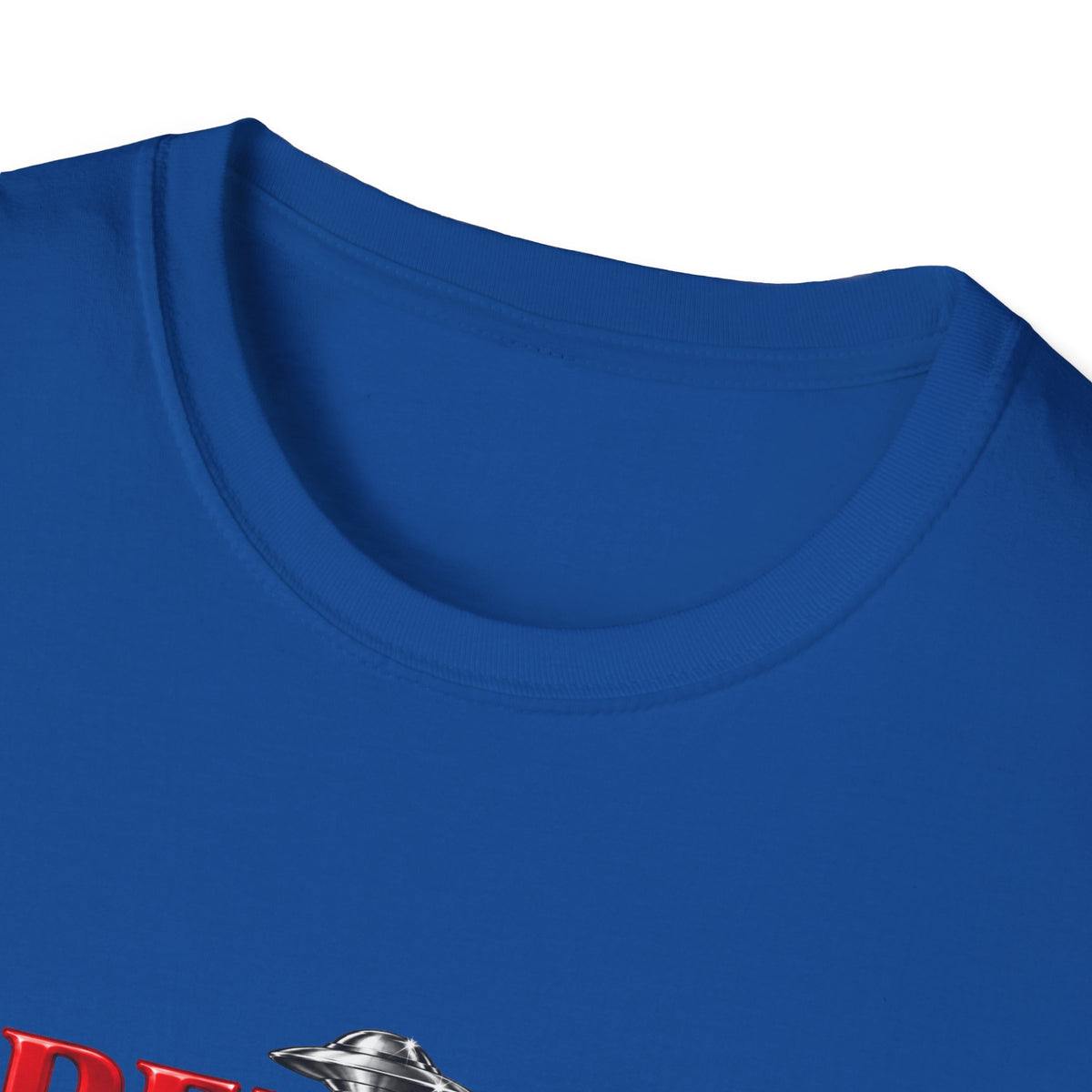 Believe UFO T-Shirt — Retro Red Text Alien Graphic Tee