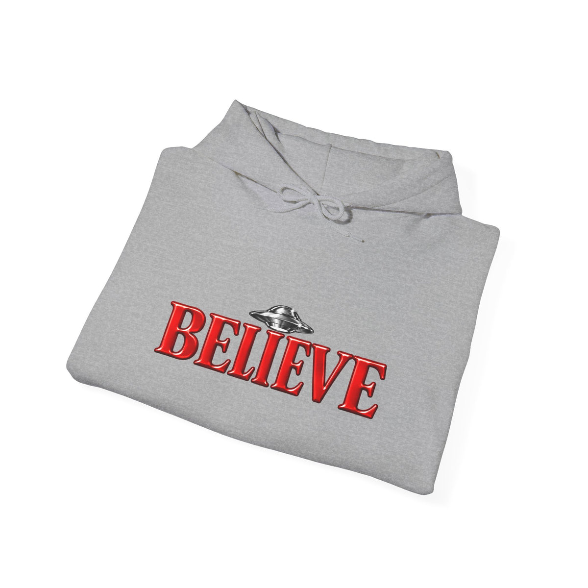 Believe UFO Hoodie — Bigfoot & Alien Retro Graphic Hooded Sweatshirt