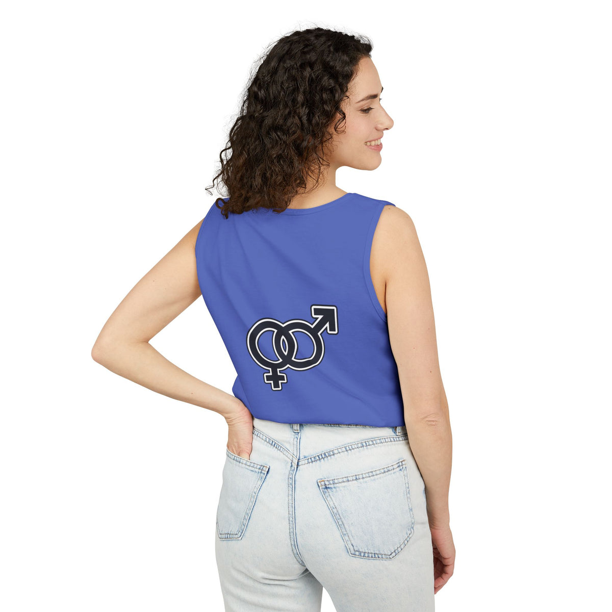Single Bi Tank Top — SB Graphic LGBT Pride Muscle Tee