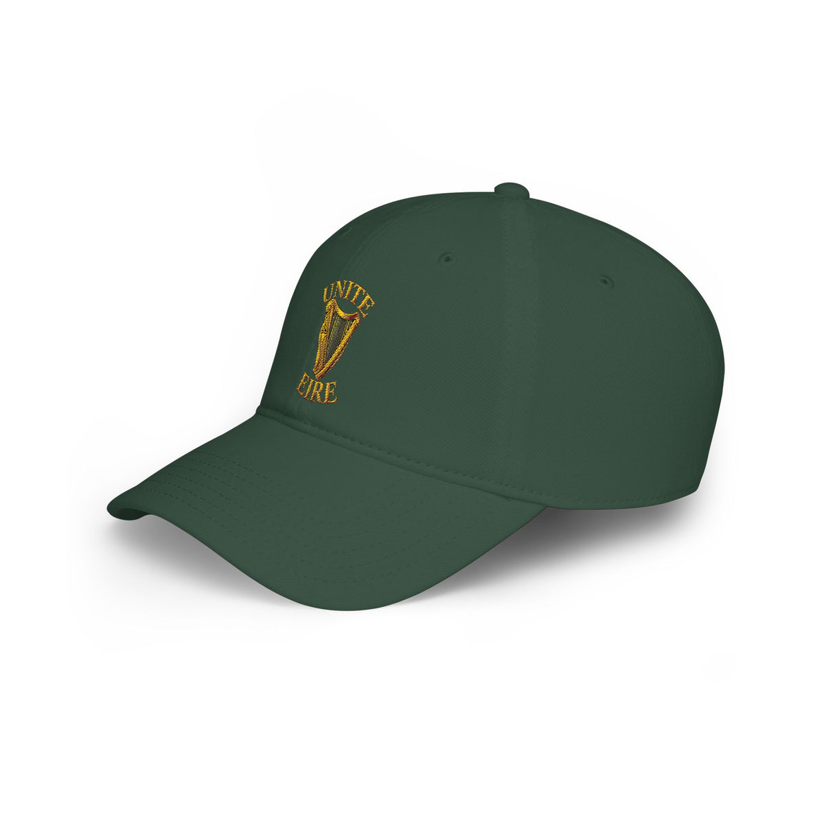 Embroidered 'Unite Eire' Harp Logo Low Profile Baseball Cap