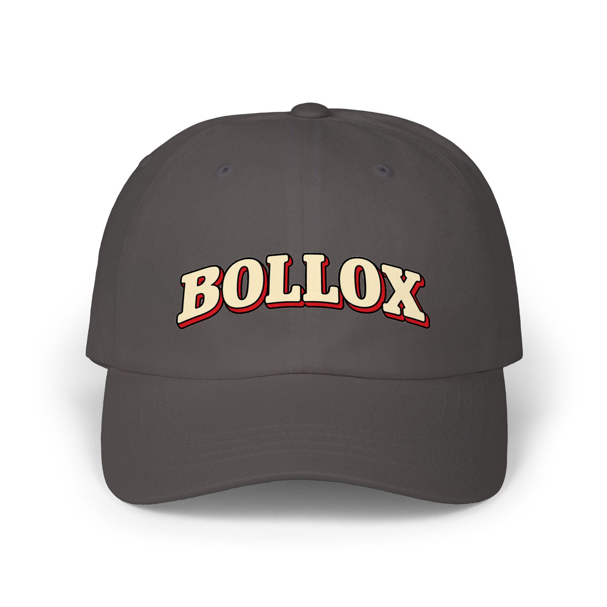 Bollox Dad Cap – Retro Embroidered Script Baseball Hat