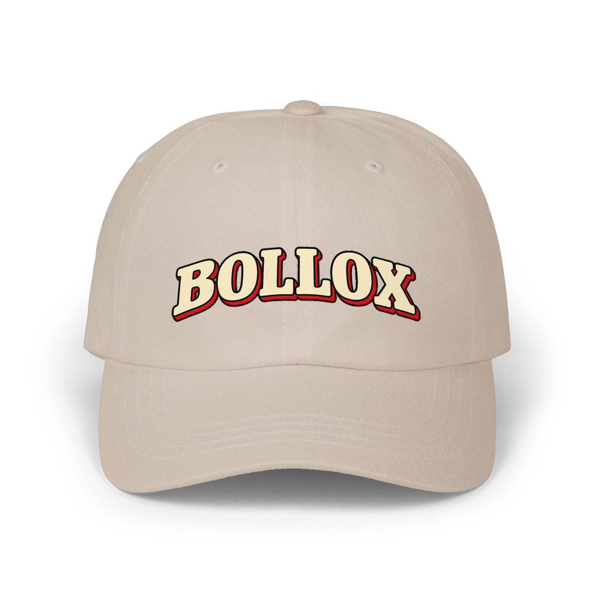 Bollox Dad Cap – Retro Embroidered Script Baseball Hat