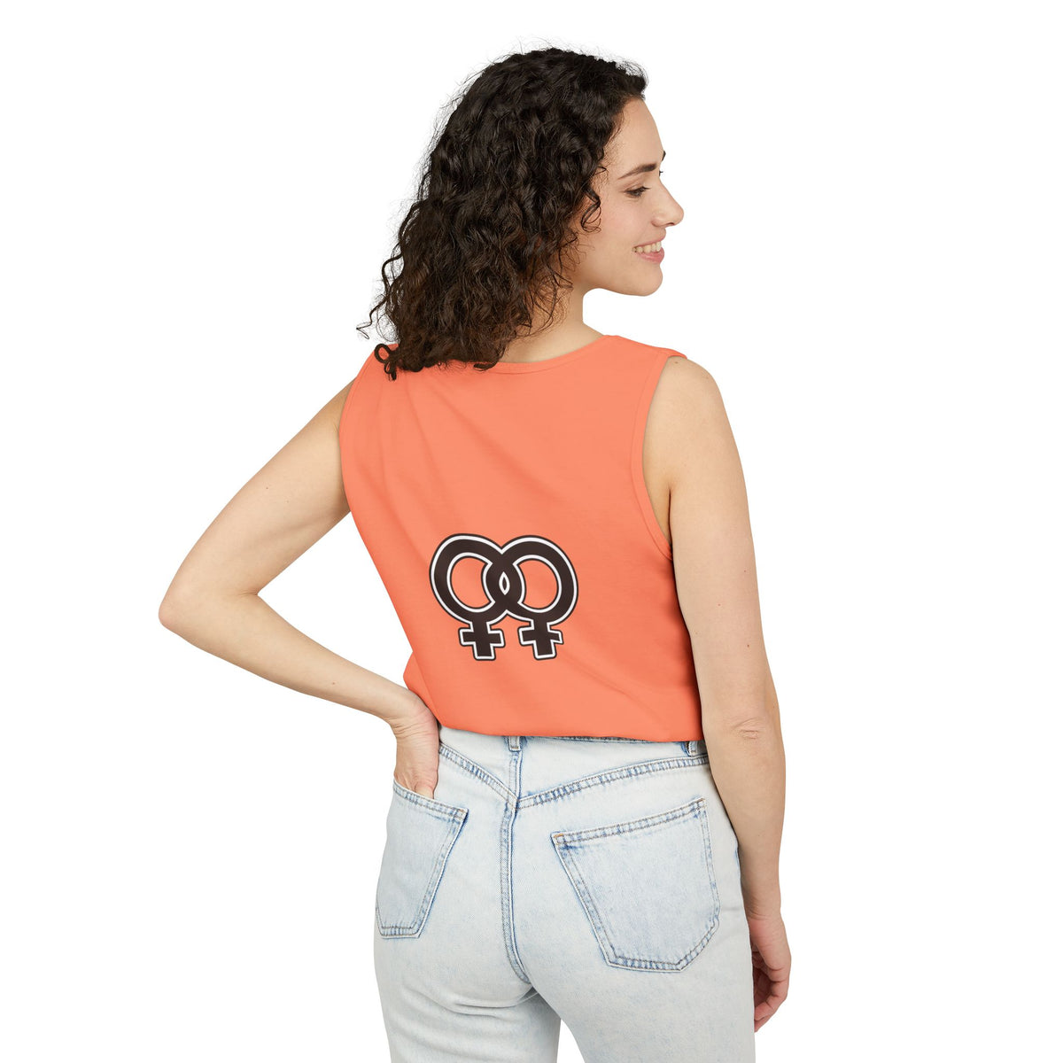 Single Lesbian Tank Top — SL Graphic Pride Tank