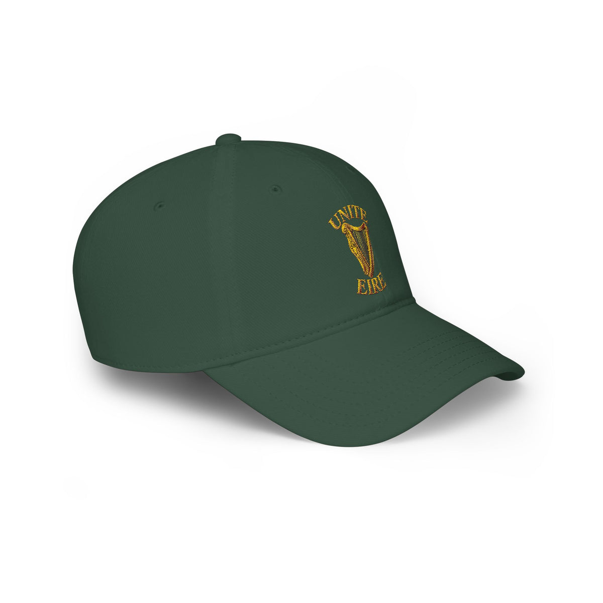 Embroidered 'Unite Eire' Harp Logo Low Profile Baseball Cap