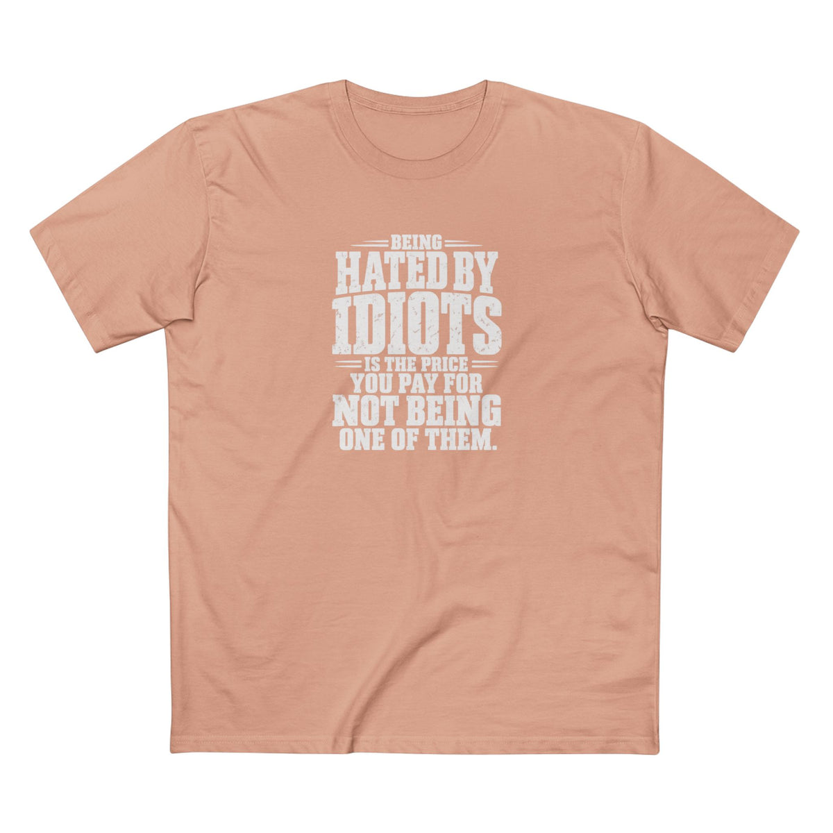 Being Hated by Idiots Is the Price You Pay for Not Being One of Them T-Shirt