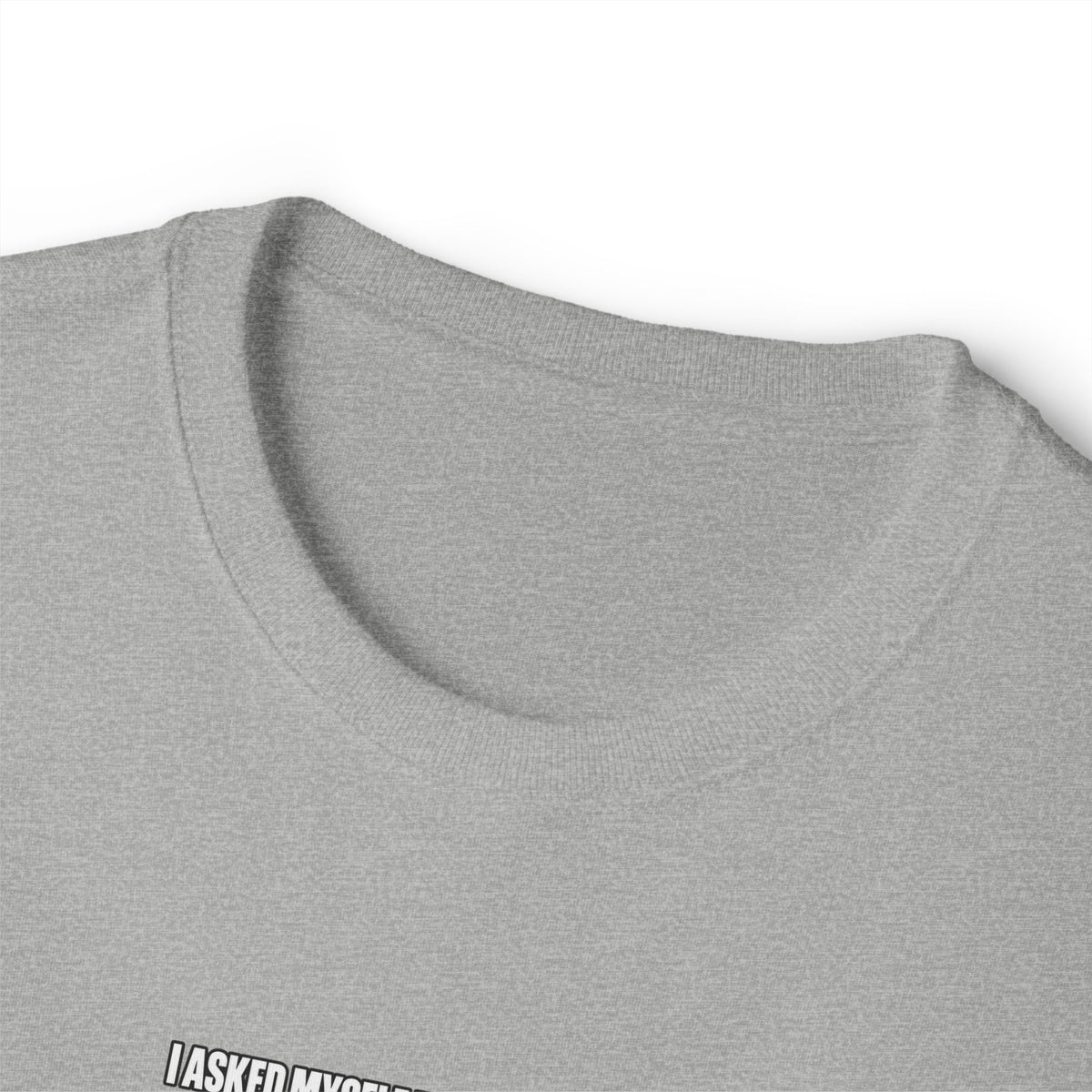 Boxy Tee — "I Asked Myself If I Was The Problem" Minimal Graphic T‑Shirt