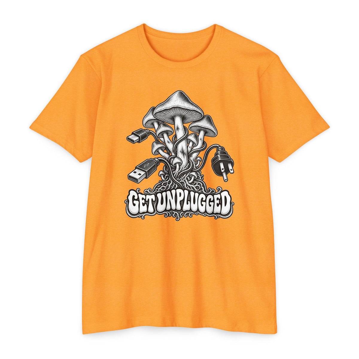 Get Unplugged Mushroom T‑Shirt