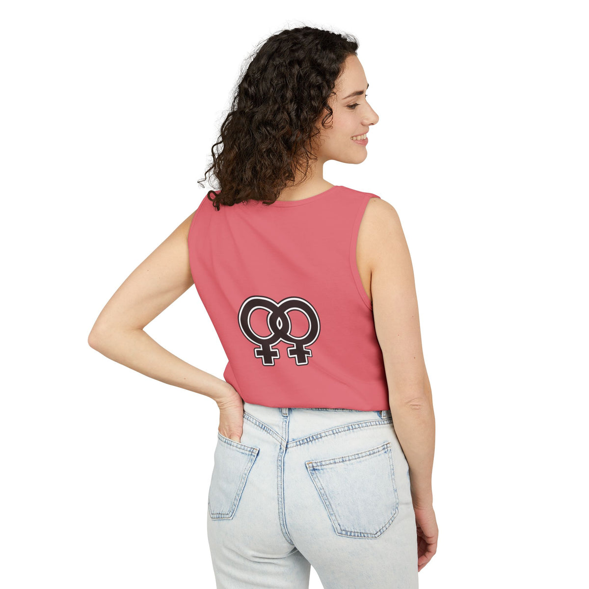 Single Lesbian Tank Top — SL Graphic Pride Tank