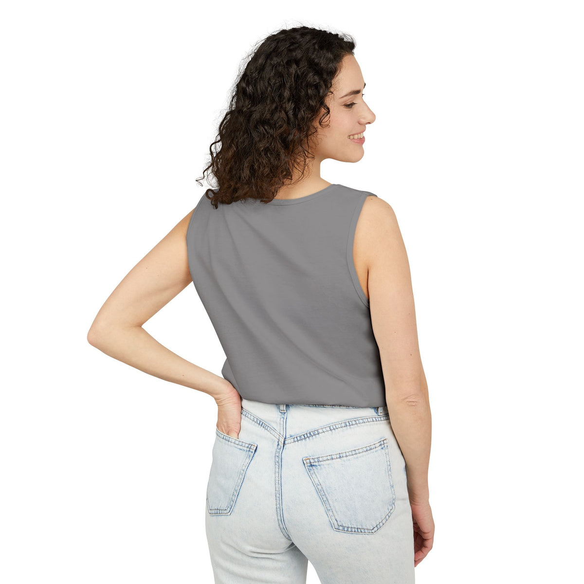 Single Straight Tank Top — 'SS' Graphic Casual Muscle Tee