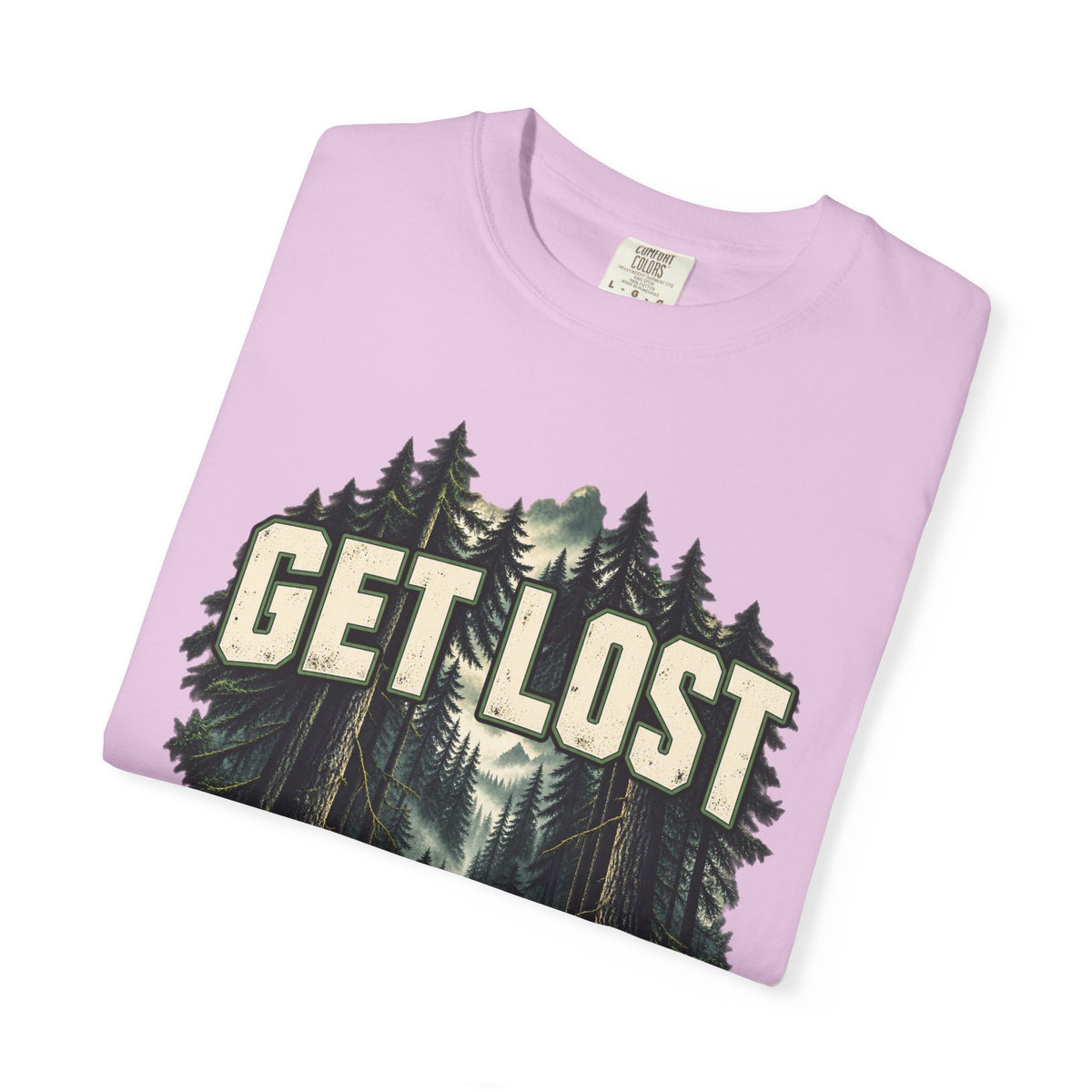 Get Lost Adventure T-Shirt — Forest Waterfall Graphic Tee