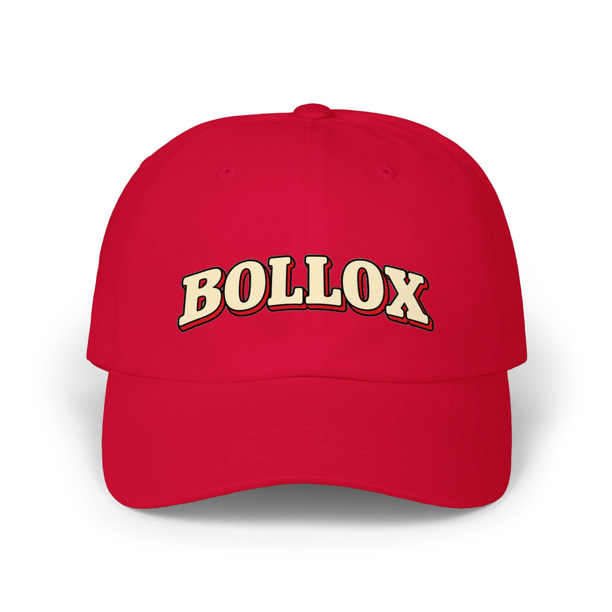Bollox Dad Cap – Retro Embroidered Script Baseball Hat