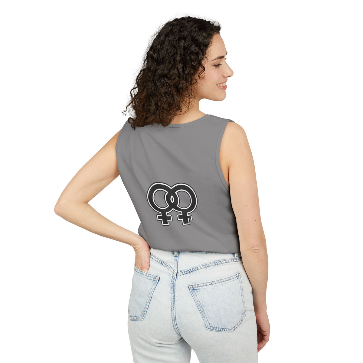 Single Lesbian Tank Top — SL Graphic Pride Tank