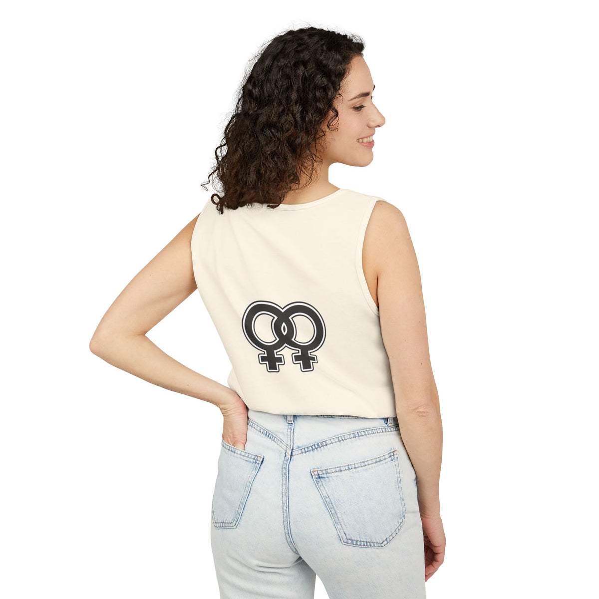 Single Lesbian Tank Top — SL Graphic Pride Tank