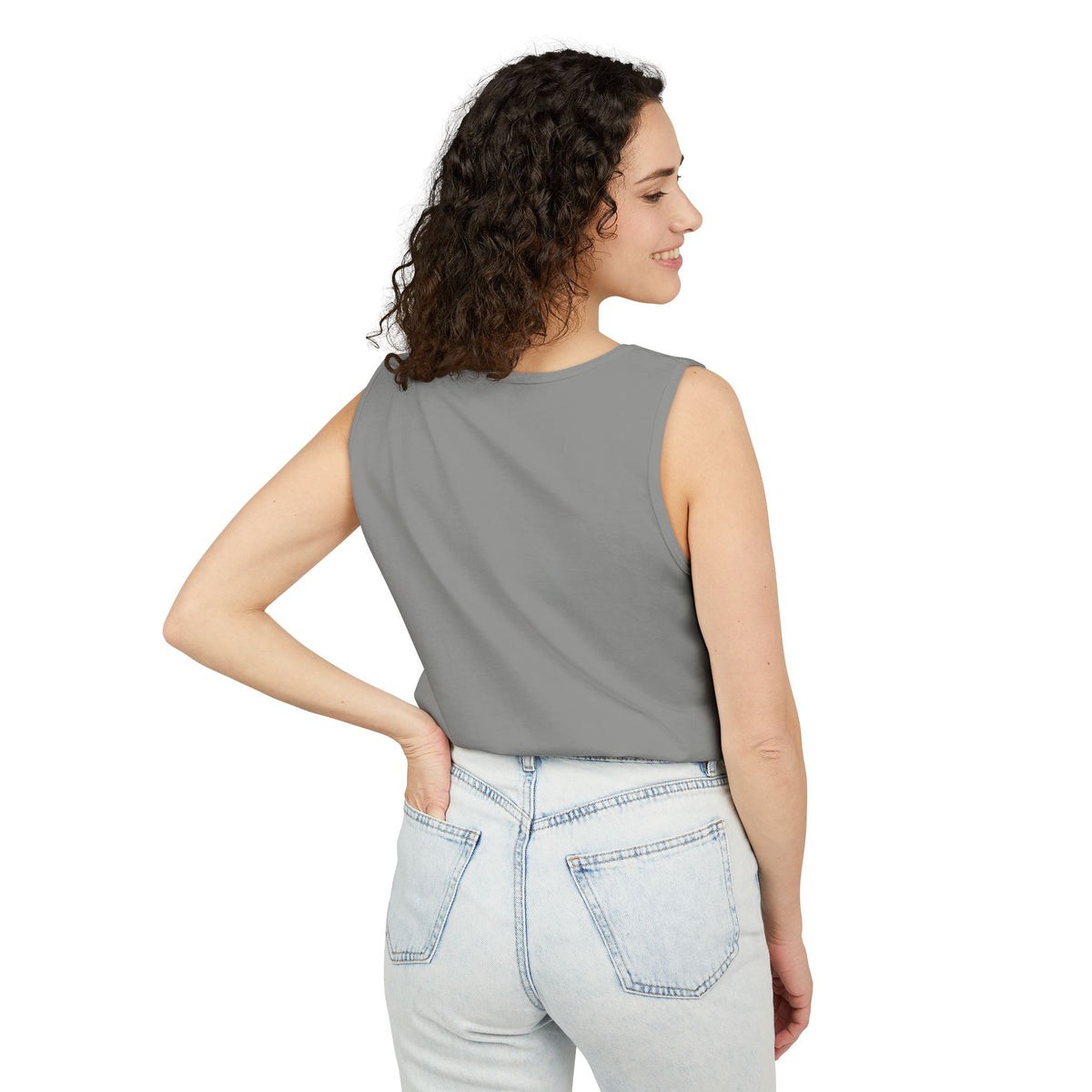 Single Straight Tank Top — 'SS' Graphic Casual Muscle Tee