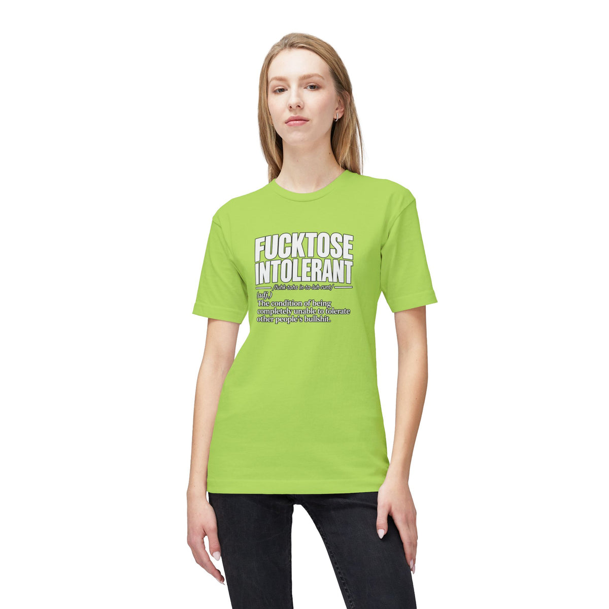 Fucktose Intolerant T-Shirt — Funny Medical Definition Tee for bullshit Awareness
