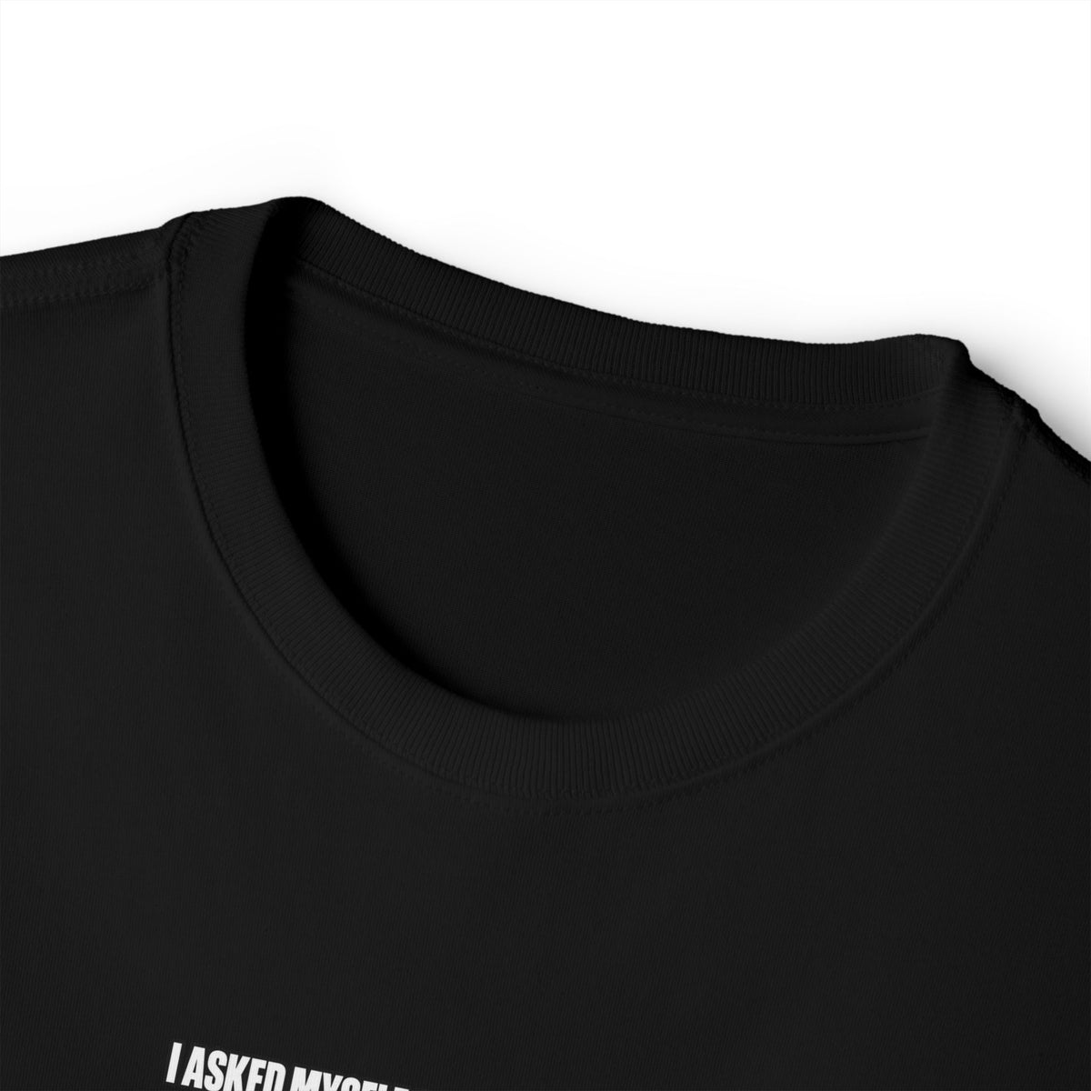 Boxy Tee — "I Asked Myself If I Was The Problem" Minimal Graphic T‑Shirt
