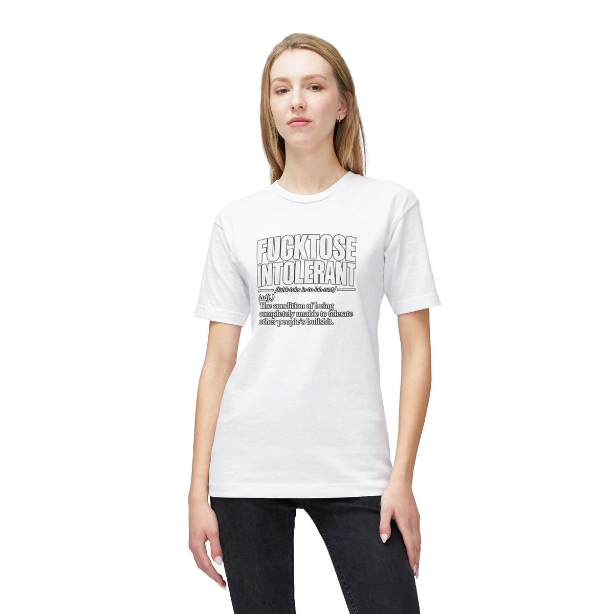 Fucktose Intolerant T-Shirt — Funny Medical Definition Tee for bullshit Awareness