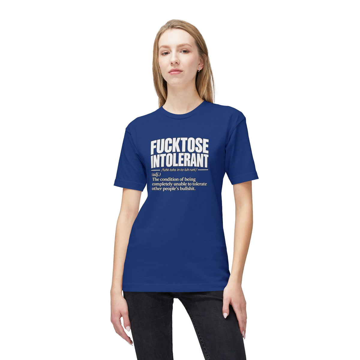 Fucktose Intolerant T-Shirt — Funny Medical Definition Tee for bullshit Awareness