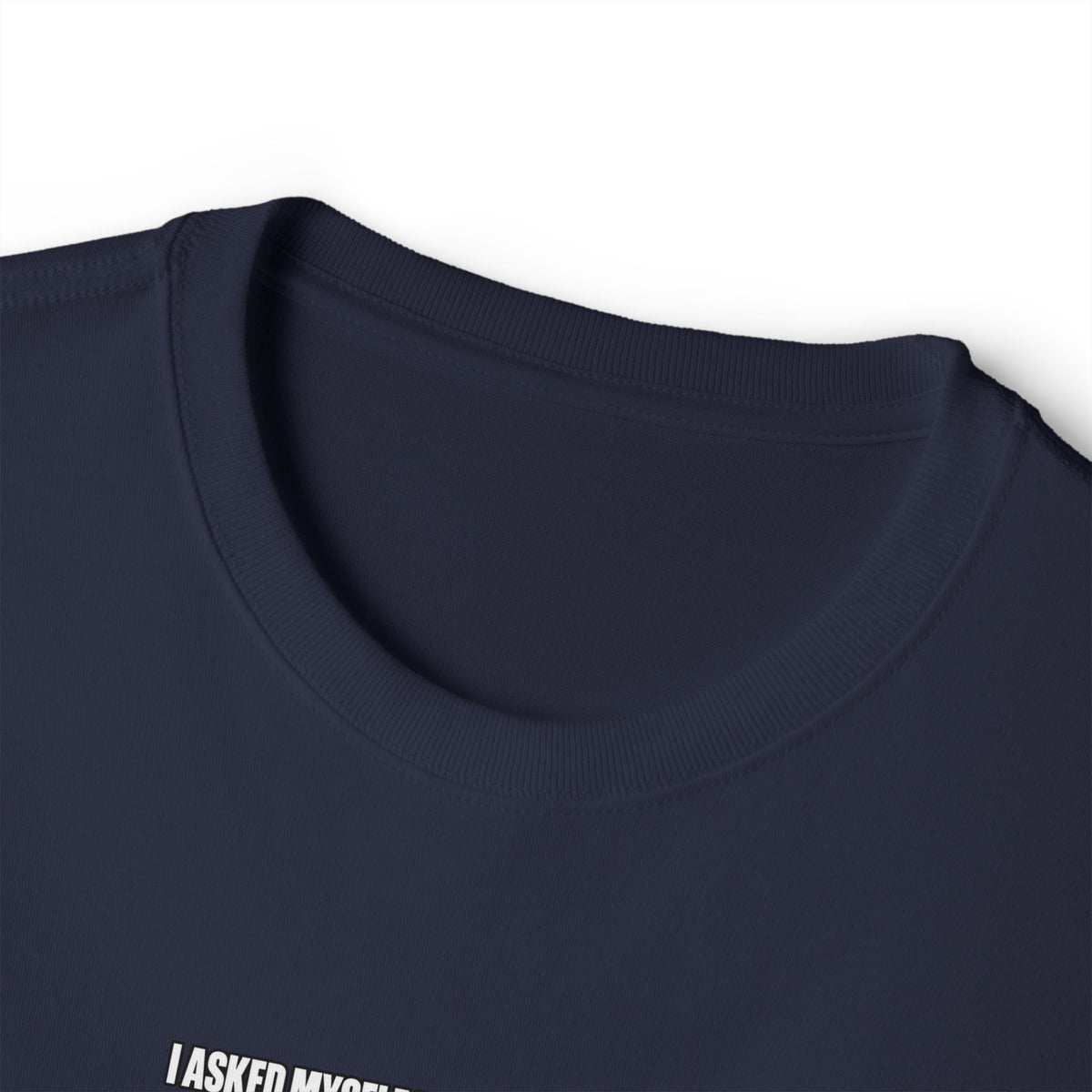 Boxy Tee — "I Asked Myself If I Was The Problem" Minimal Graphic T‑Shirt