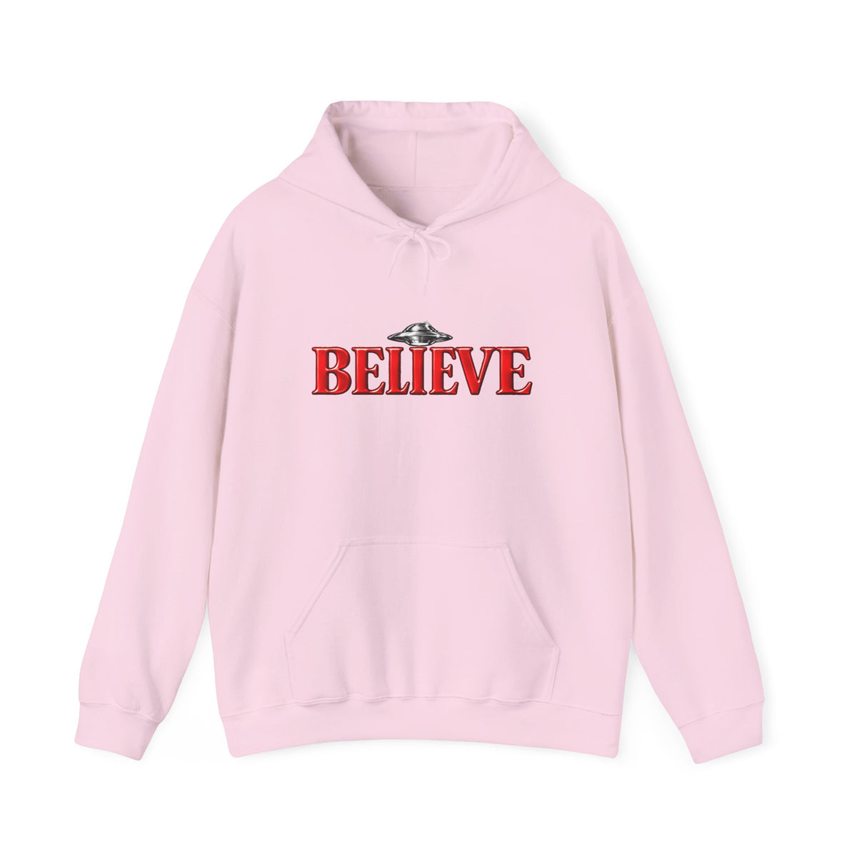 Believe UFO Hoodie — Bigfoot & Alien Retro Graphic Hooded Sweatshirt