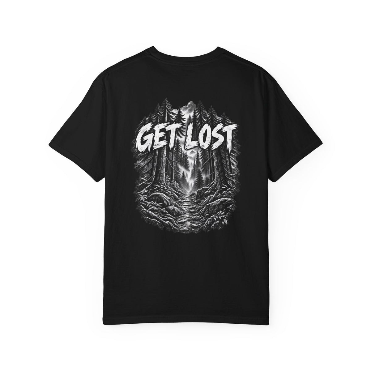 Get Lost Forest T-Shirt — Outdoor Adventure Graphic Tee