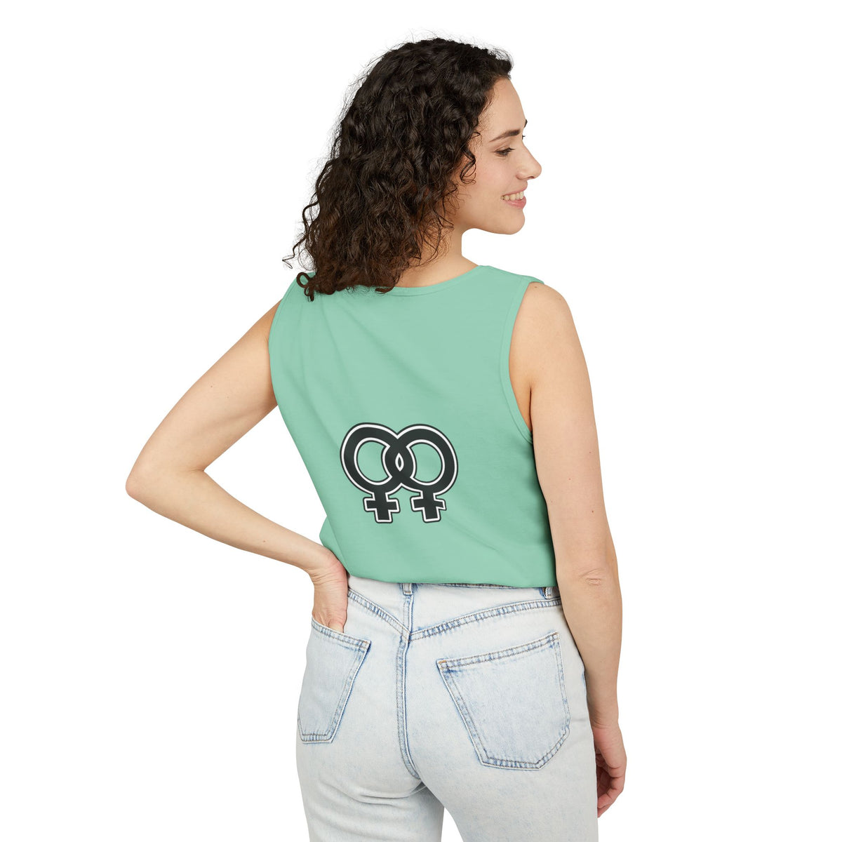 Single Lesbian Tank Top — SL Graphic Pride Tank